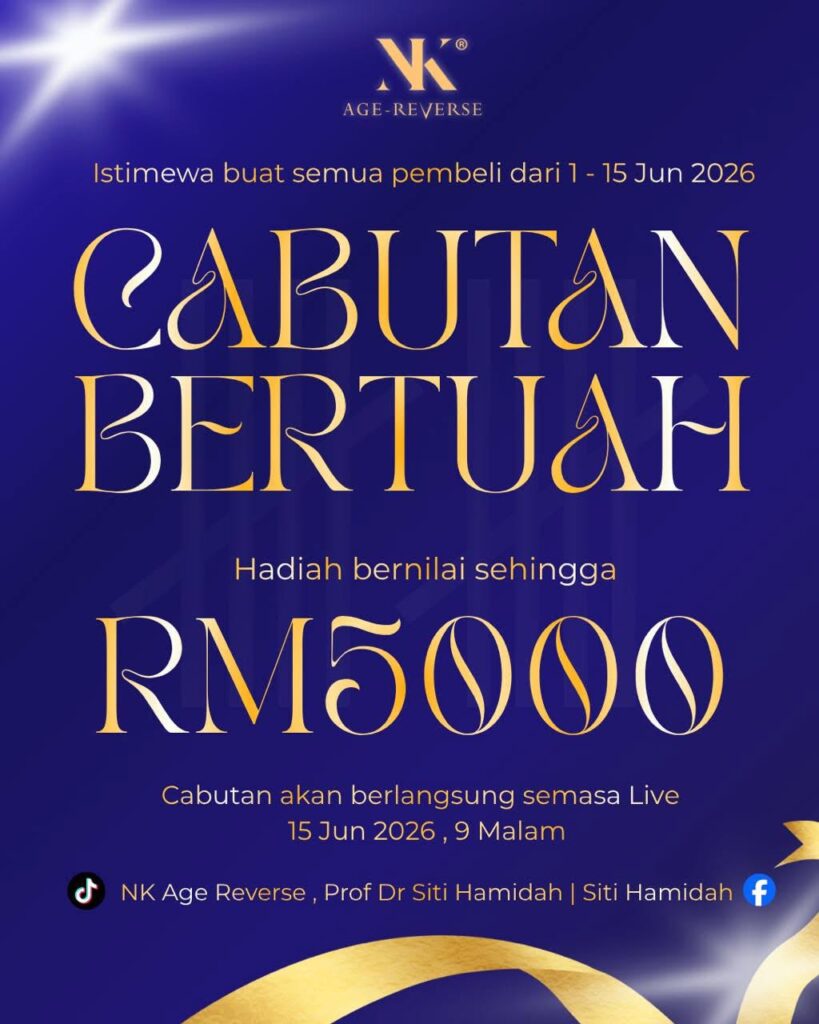 Tinggal satu hari untuk menyertai Cabutan Bertuah istimewa NK . Semua pembelian …
